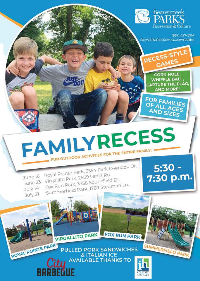 Family Recess with the City of Beavercreek