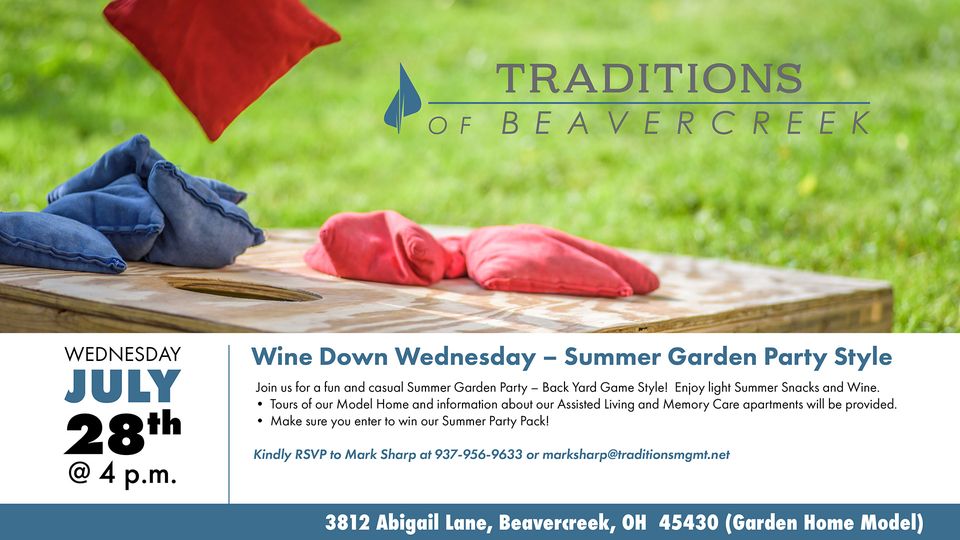 Wine Down Wednesday - Summer Garden Party Style