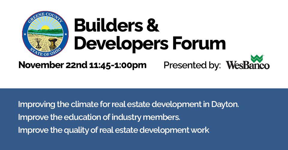 Greene County Builders & Developers Forum