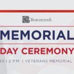 City of Beavercreek Memorial Day Ceremony