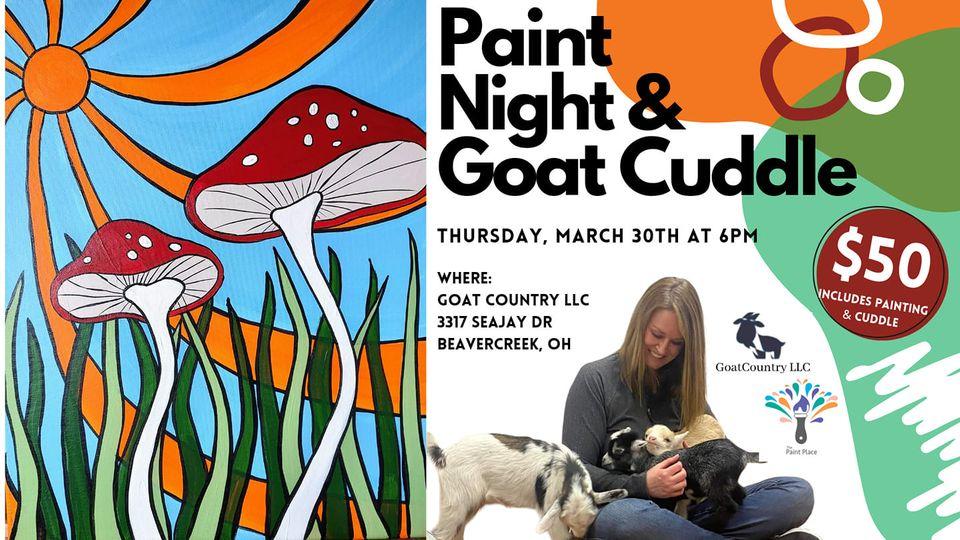 "Mushroom Delite" Paint Night & Goat Cuddle