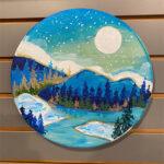 Blue Mountains on Wood