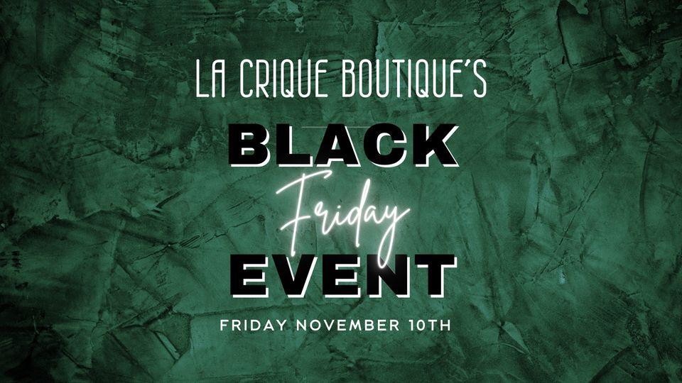 La Crique Boutique’s Black Friday Event