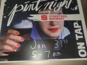 Streetside Pint Night