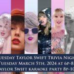 Taylor Swift Trivia and Karaoke Night!