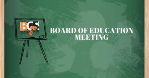 March Board of Education Meeting